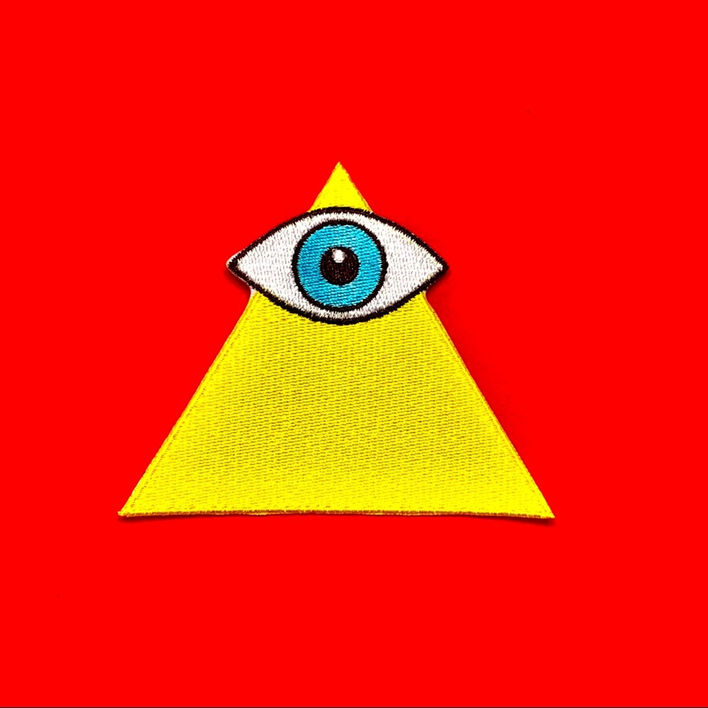 Vibrant pyramid and eye iron On patch